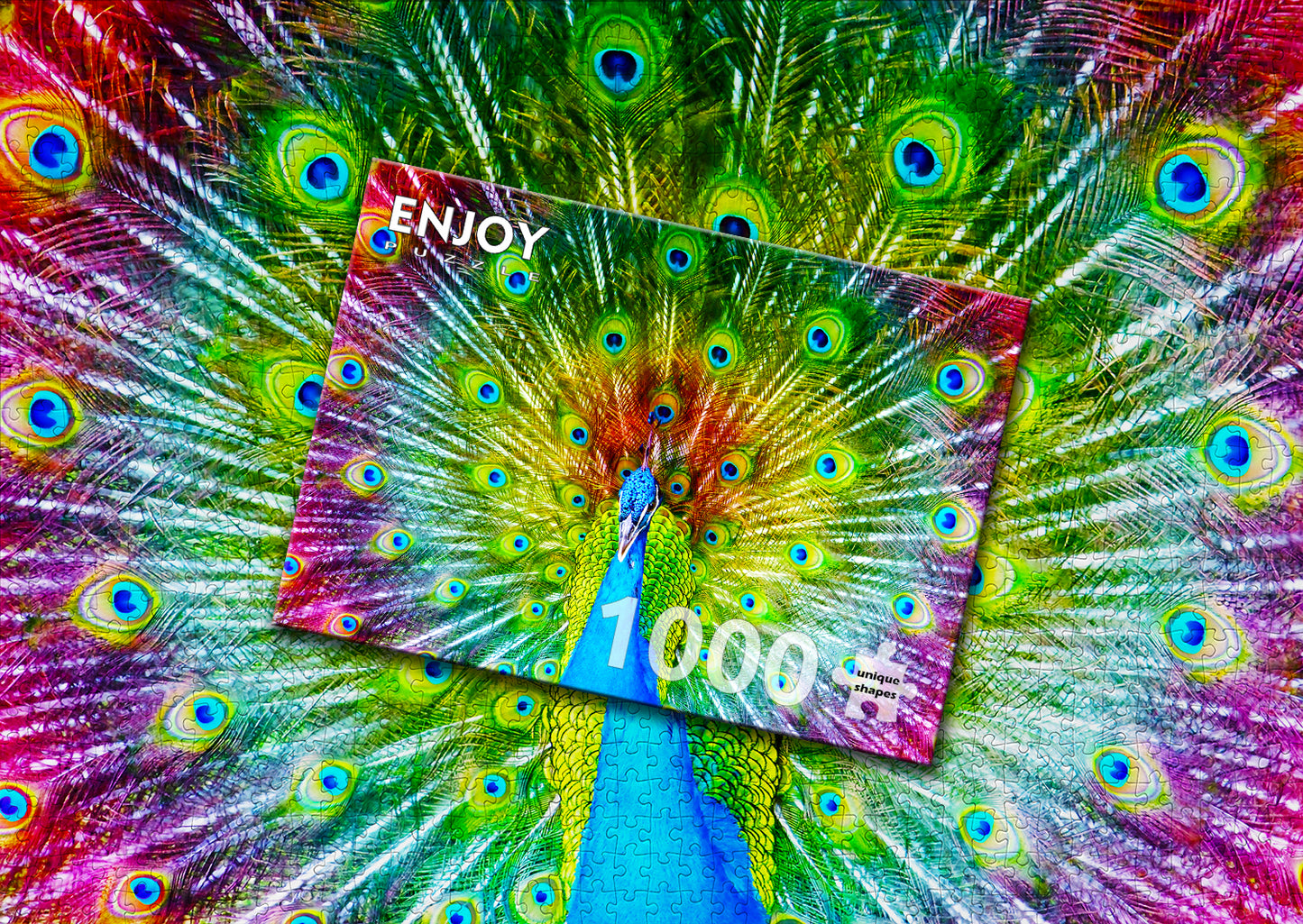 1000 Pieces Jigsaw Puzzle - Colorful Peacock (1251)
