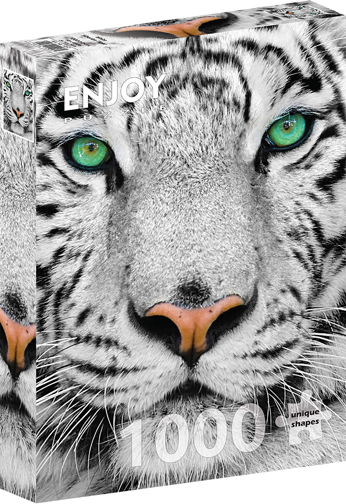 1000 Pieces Jigsaw Puzzle - White Siberian Tiger (1257)