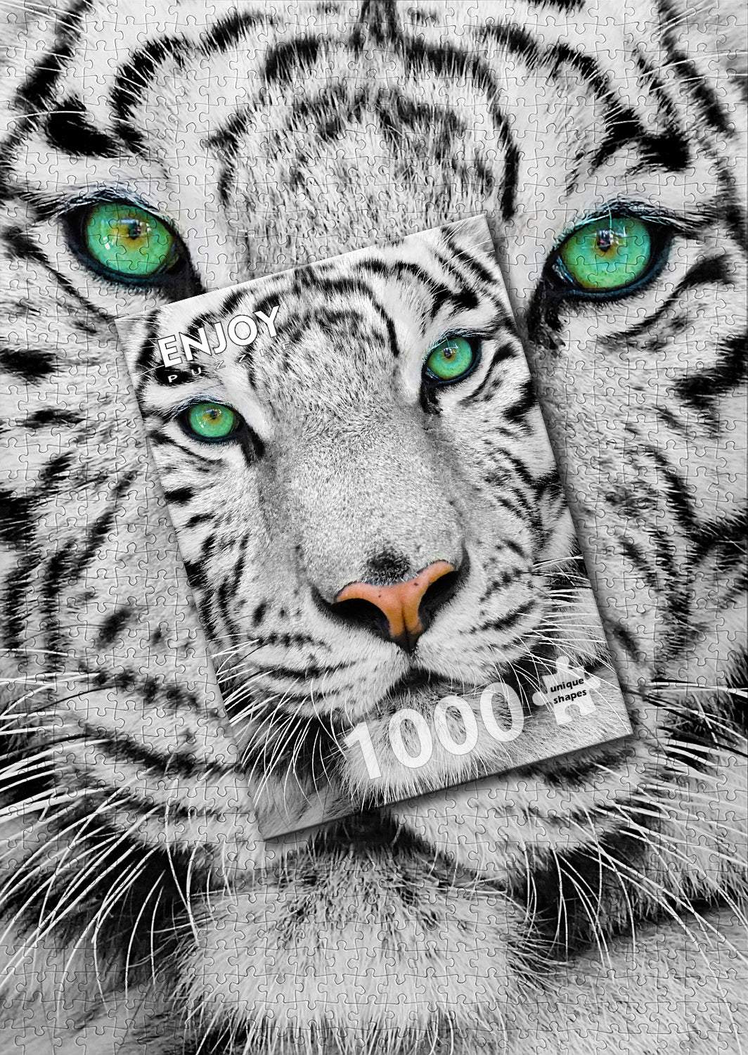 1000 Pieces Jigsaw Puzzle - White Siberian Tiger (1257)