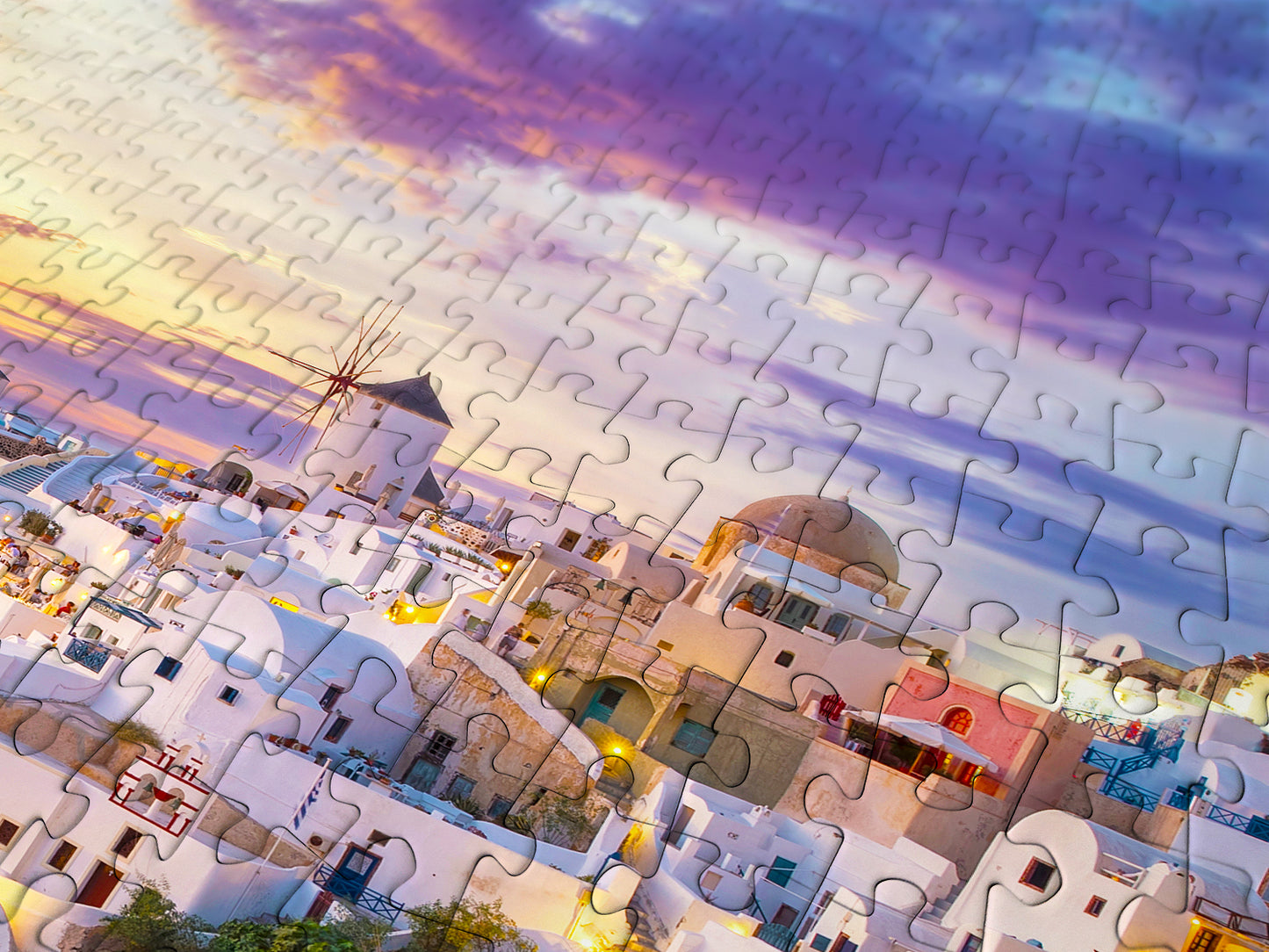 1000 Pieces Jigsaw Puzzle - Sunset over Santorini (1260)