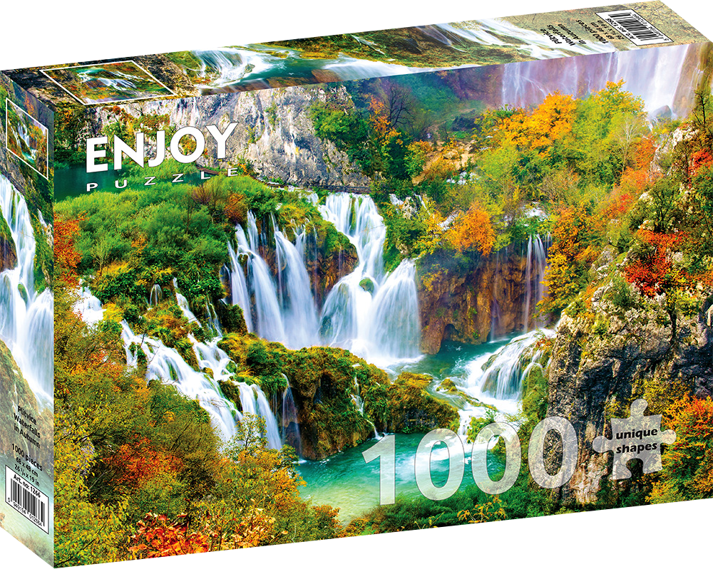 1000 Pieces Jigsaw Puzzle - Plitvice Waterfalls in Autumn (1266)