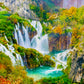 1000 Pieces Jigsaw Puzzle - Plitvice Waterfalls in Autumn (1266)