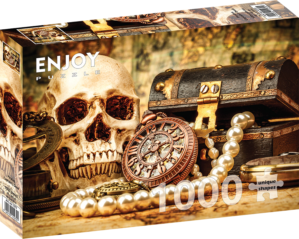 1000 Pieces Jigsaw Puzzle - Pirates Captain's Desk (1272)