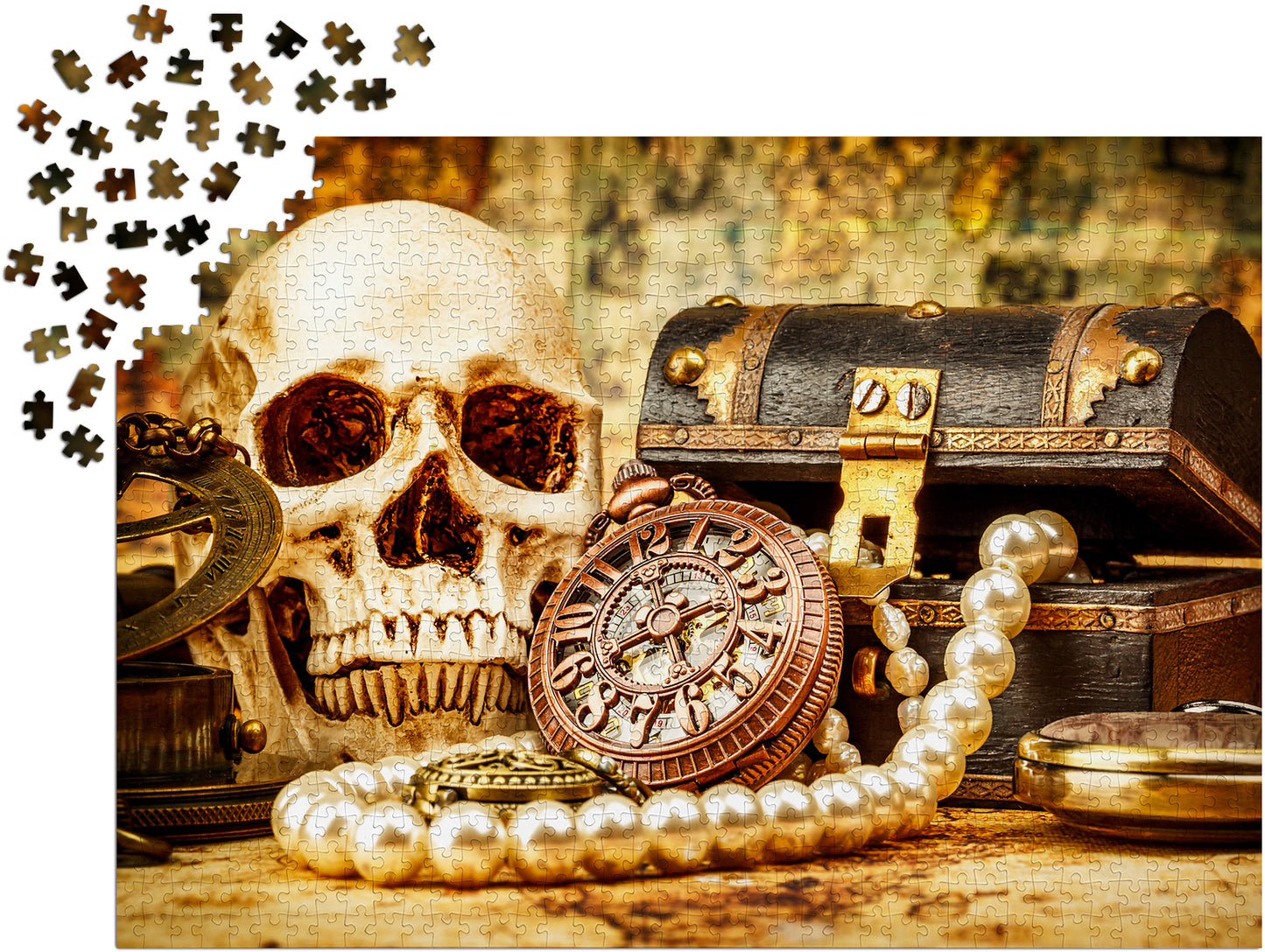 1000 Pieces Jigsaw Puzzle - Pirates Captain's Desk (1272)