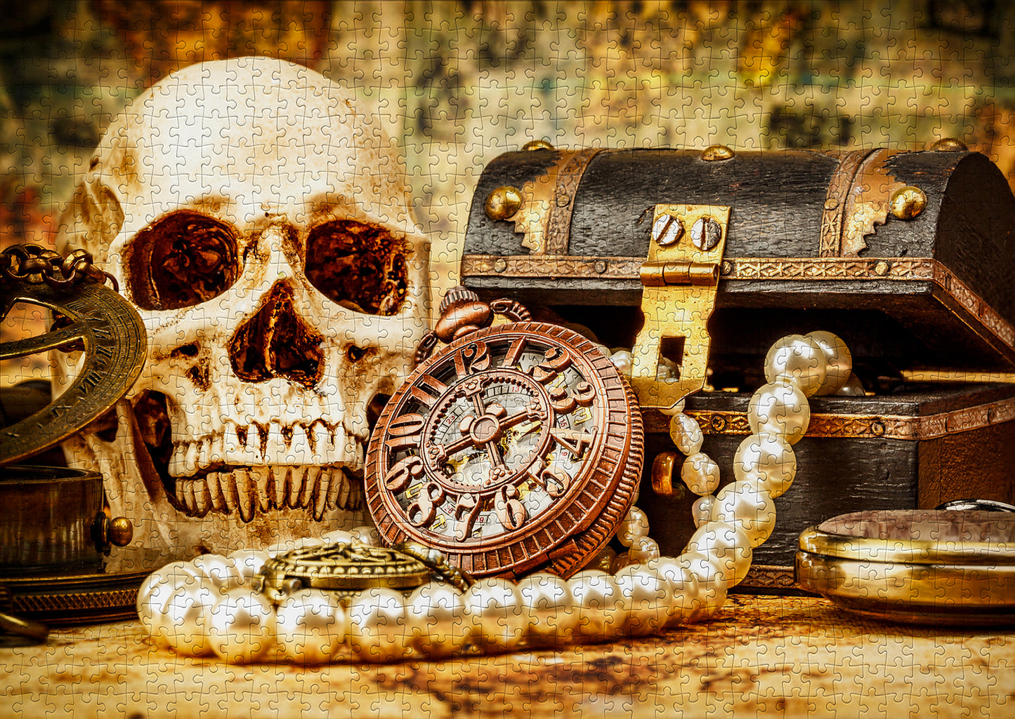 1000 Pieces Jigsaw Puzzle - Pirates Captain's Desk (1272)