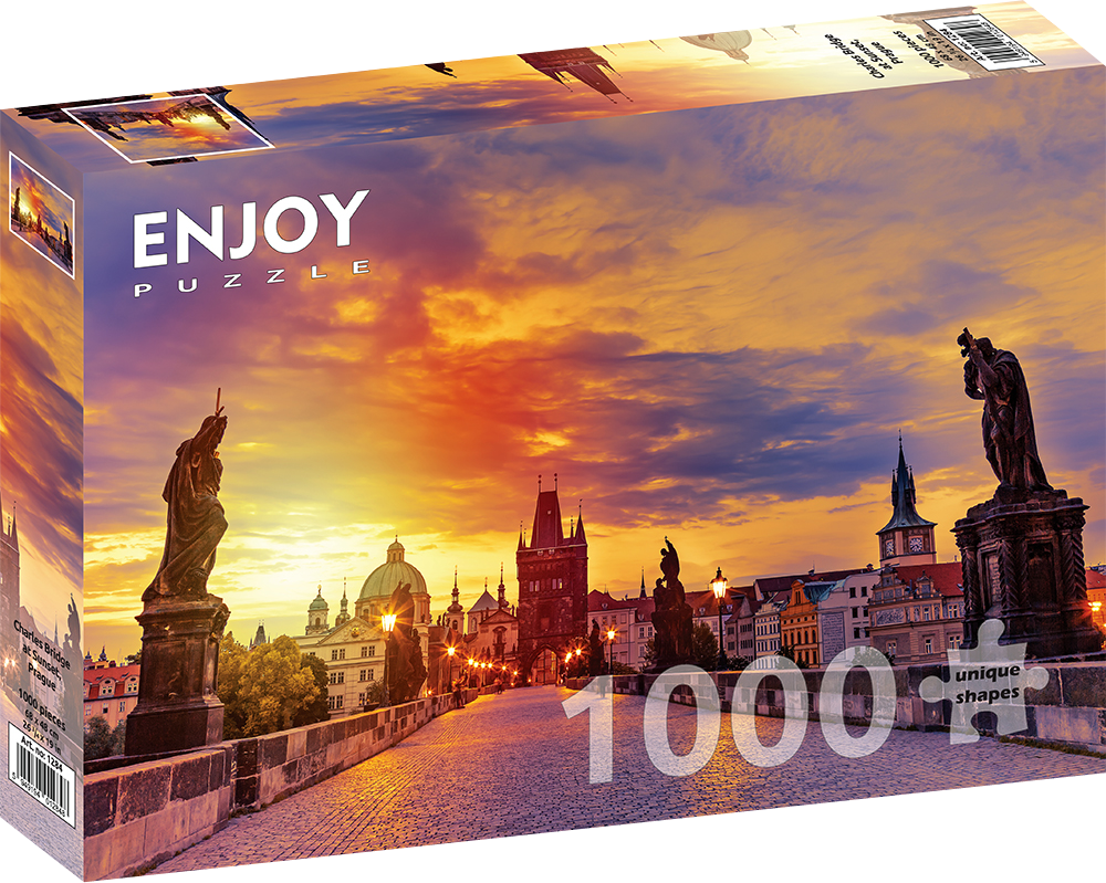 1000 Pieces Jigsaw Puzzle - Charles Bridge at Sunset (1284)