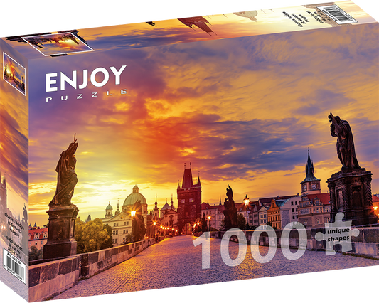 1000 Pieces Jigsaw Puzzle - Charles Bridge at Sunset (1284)