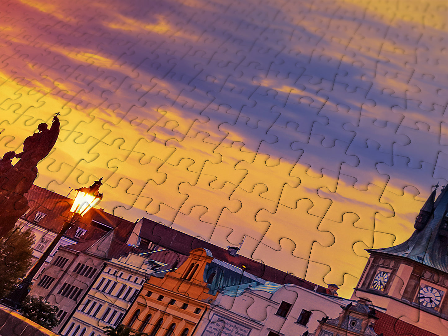 1000 Pieces Jigsaw Puzzle - Charles Bridge at Sunset (1284)