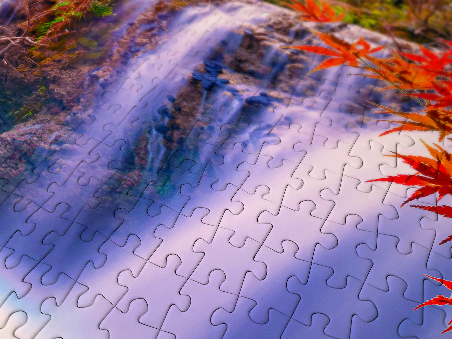 1000 Pieces Jigsaw Puzzle - Thee Lor Su Waterfall in Autumn (1287)