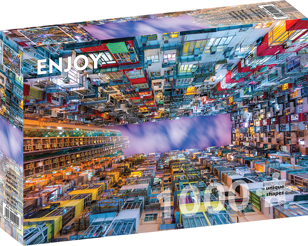 1000 Pieces Jigsaw Puzzle - Colorful Apartment Building (1290)