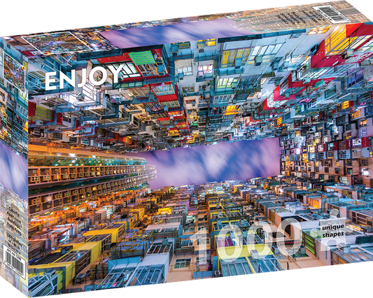 1000 Pieces Jigsaw Puzzle - Colorful Apartment Building (1290)