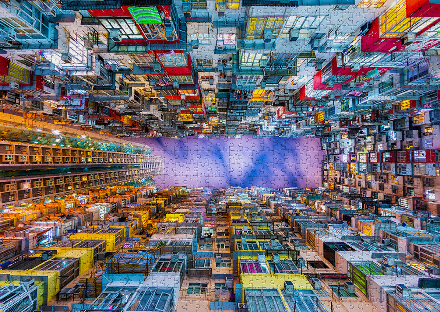 1000 Pieces Jigsaw Puzzle - Colorful Apartment Building (1290)