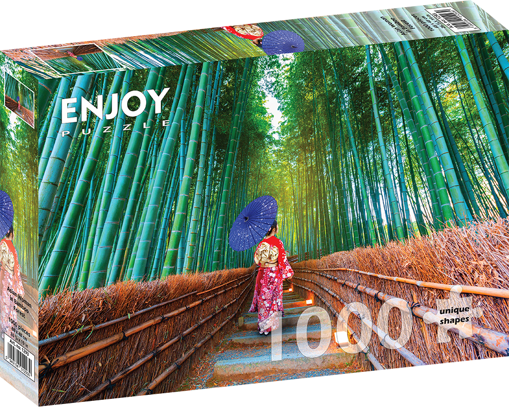 1000 Pieces Jigsaw Puzzle - Asian Woman in Bamboo Forest (1293)
