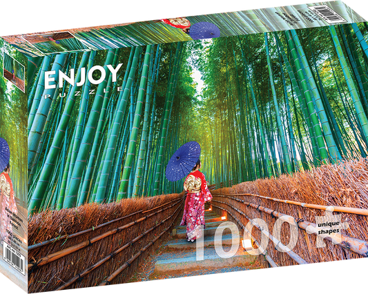 1000 Pieces Jigsaw Puzzle - Asian Woman in Bamboo Forest (1293)