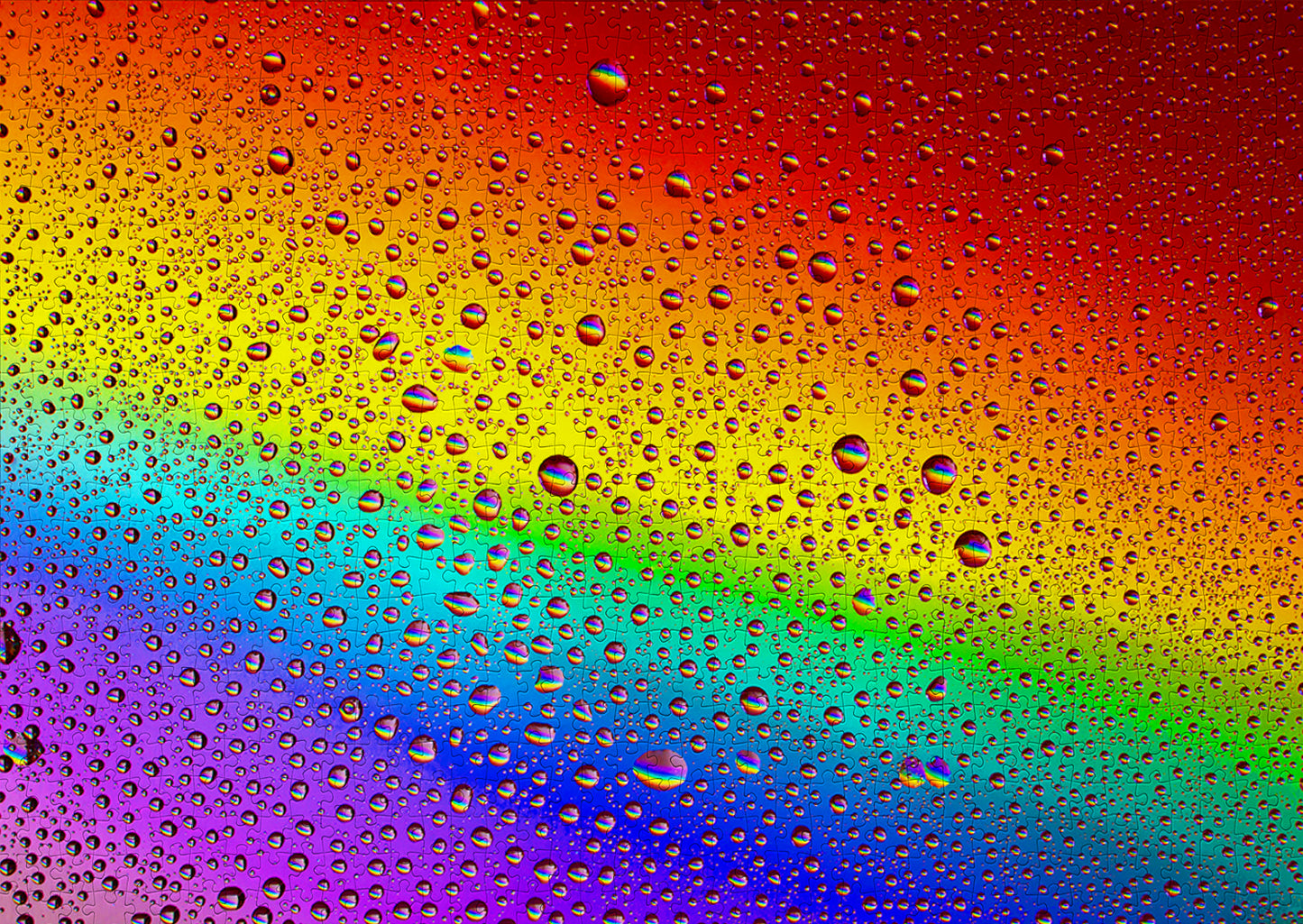1000 Pieces Jigsaw Puzzle - Rainbow Drops (1296)