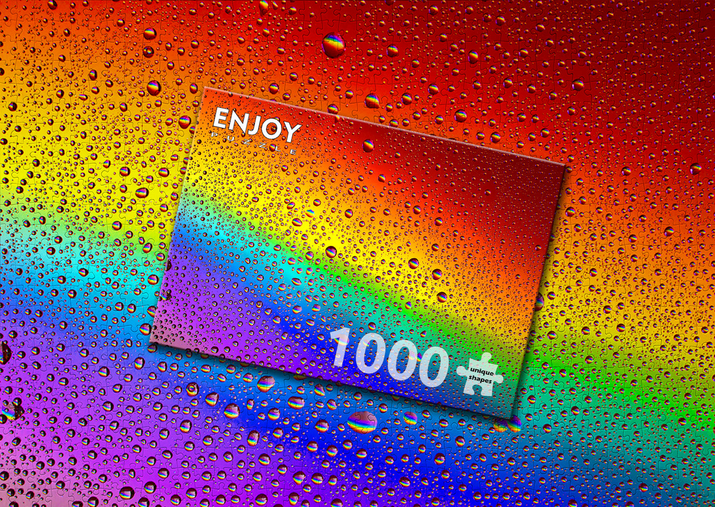 1000 Pieces Jigsaw Puzzle - Rainbow Drops (1296)