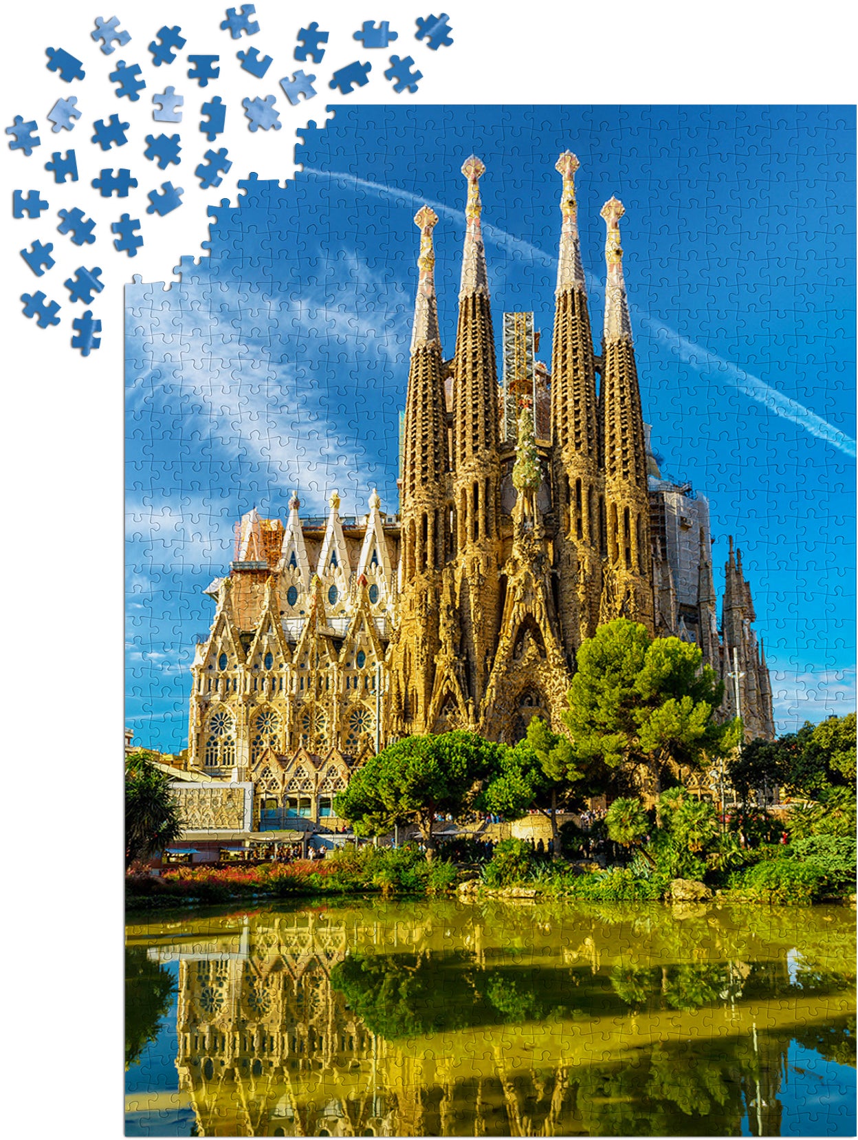 1000 Pieces Jigsaw Puzzle - Sagrada Familia Basilica (1299)