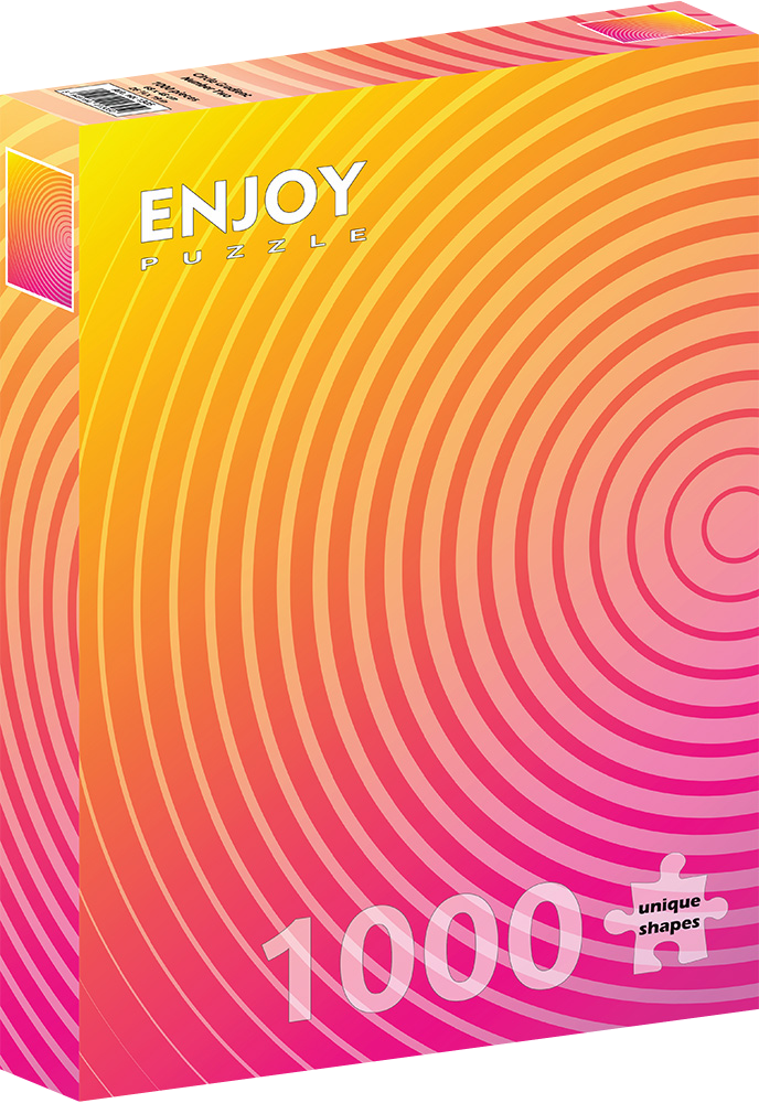1000 Pieces Jigsaw Puzzle - Circle Gradient Number Two (1305)