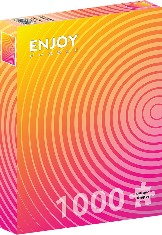 1000 Pieces Jigsaw Puzzle - Circle Gradient Number Two (1305)