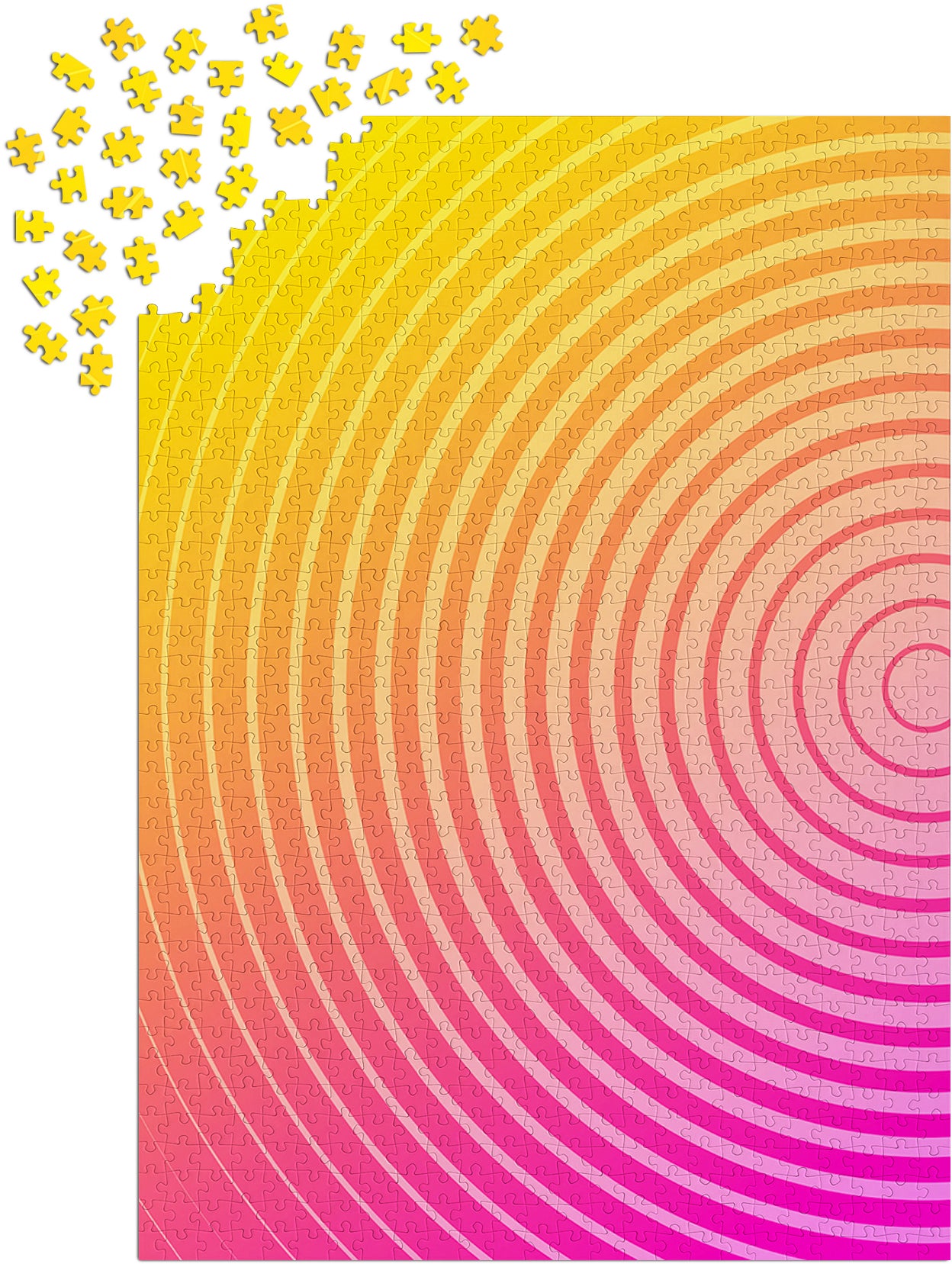 1000 Pieces Jigsaw Puzzle - Circle Gradient Number Two (1305)