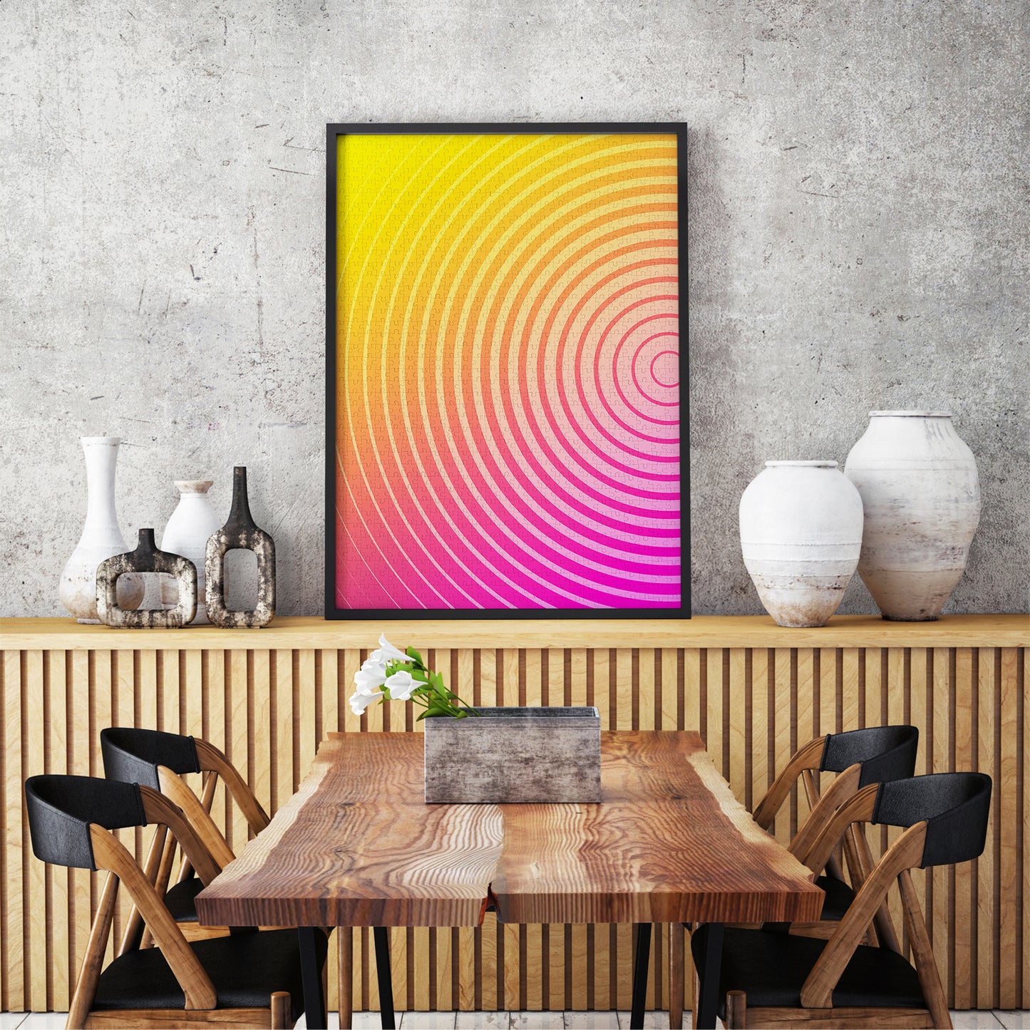 1000 Pieces Jigsaw Puzzle - Circle Gradient Number Two (1305)