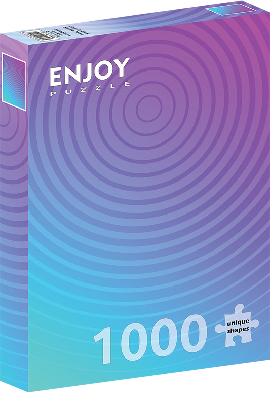 1000 Pieces Jigsaw Puzzle - Circle Gradient Number Three (1308)