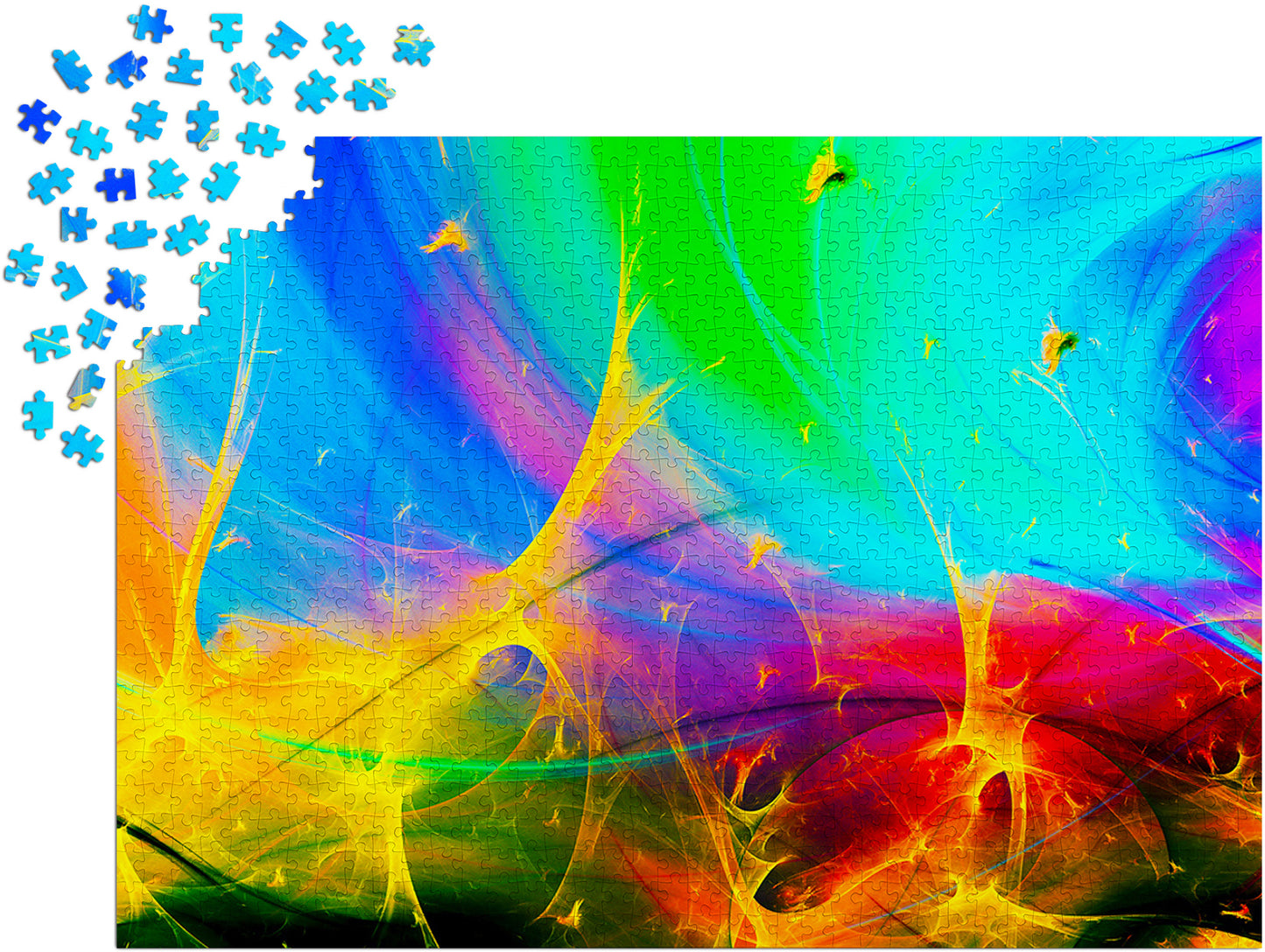 1000 Pieces Jigsaw Puzzle - Gradient Fractals (1314)
