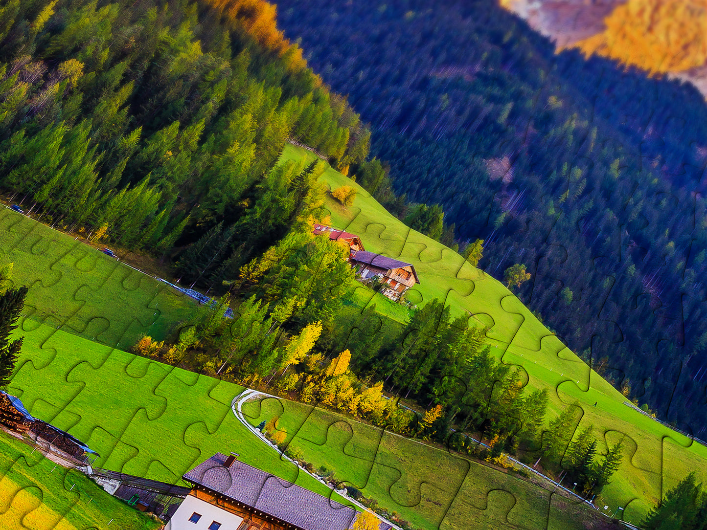 1000 Pieces Jigsaw Puzzle - Church in Dolomites Mountains (1320)