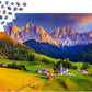 1000 Pieces Jigsaw Puzzle - Church in Dolomites Mountains (1320)