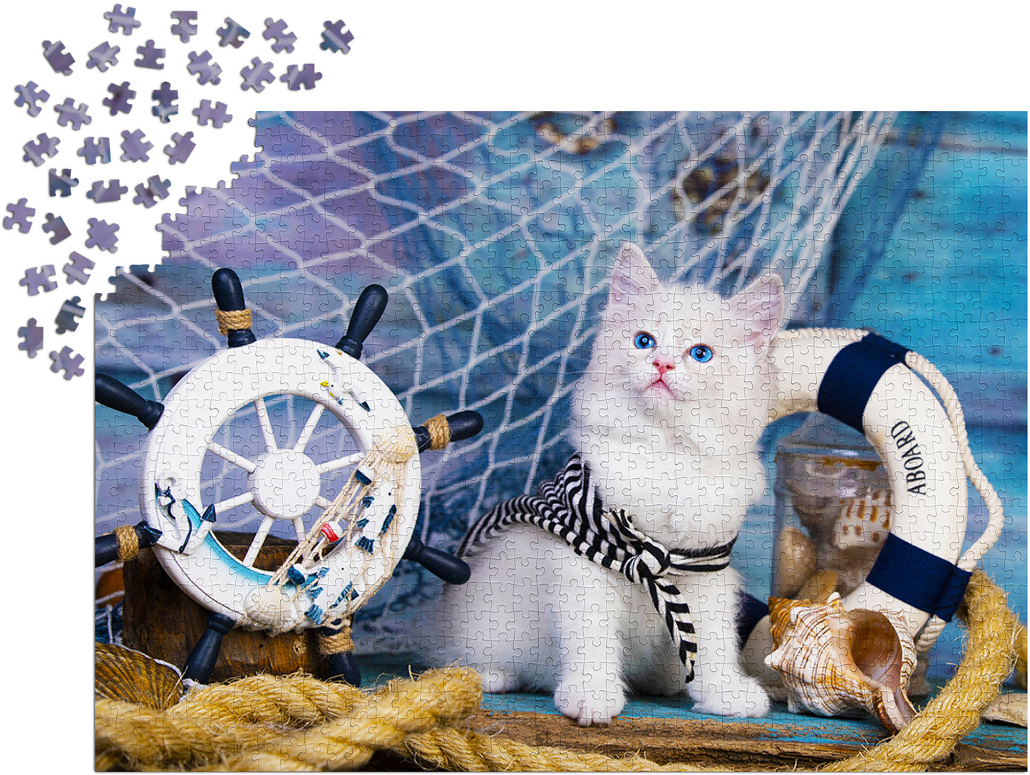 1000 Pieces Jigsaw Puzzle - Captain Kitten (1329)