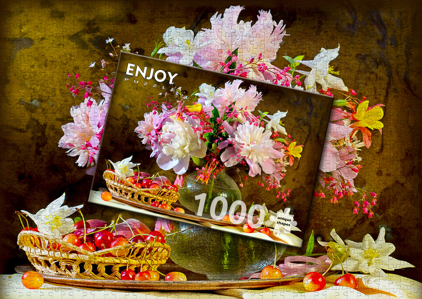 1000 Pieces Jigsaw Puzzle - Peonies Beauty (1335)