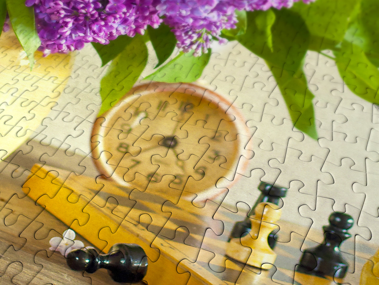 1000 Pieces Jigsaw Puzzle - Lilac and Chess (1338)