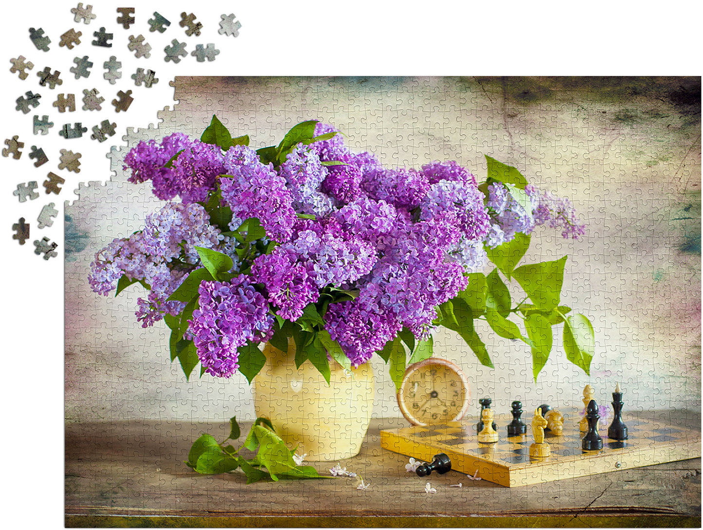 1000 Pieces Jigsaw Puzzle - Lilac and Chess (1338)