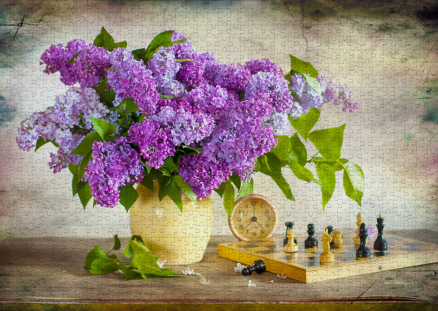 1000 Pieces Jigsaw Puzzle - Lilac and Chess (1338)