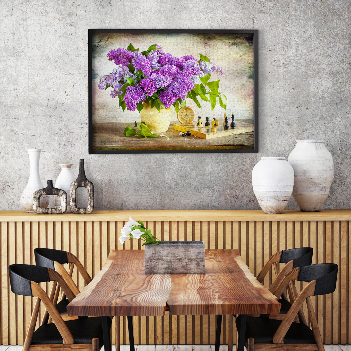 1000 Pieces Jigsaw Puzzle - Lilac and Chess (1338)