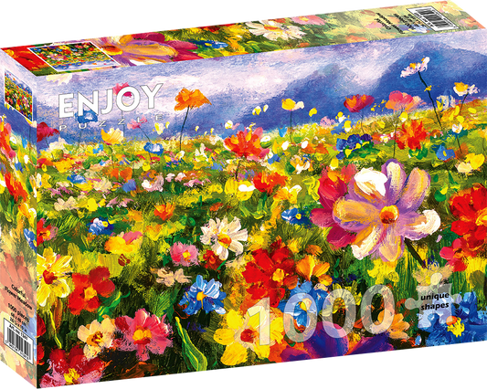 1000 Pieces Jigsaw Puzzle - Colorful Flower Meadow (1341)
