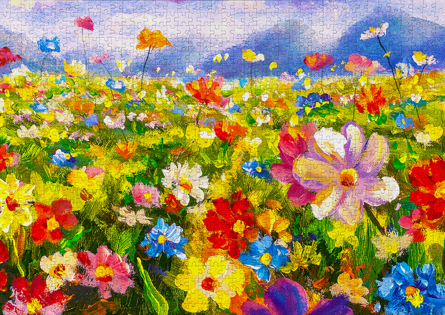 1000 Pieces Jigsaw Puzzle - Colorful Flower Meadow (1341)