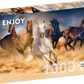 1000 Pieces Jigsaw Puzzle - Horses Running in the Desert (1356)