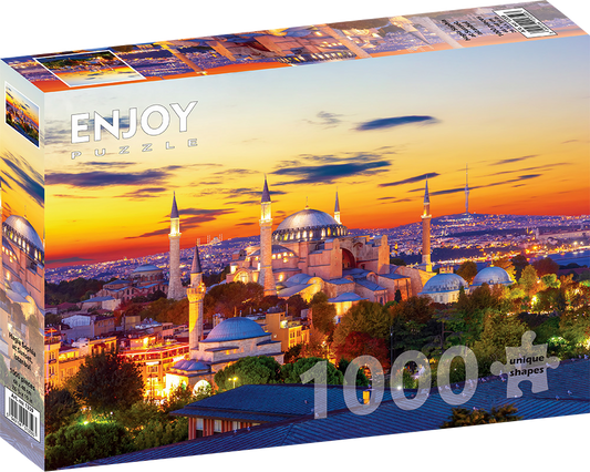 1000 Pieces Jigsaw Puzzle - Hagia Sophia at Sunset (1359)