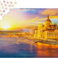1000 Pieces Jigsaw Puzzle - Hungarian Parliament at Sunset (1362)