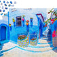 1000 Pieces Jigsaw Puzzle - Turquoise Street in Chefchaouen (1365)