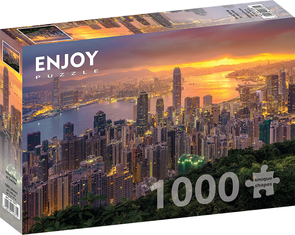 1000 Pieces Jigsaw Puzzle - Hong Kong at Sunrise (1371)