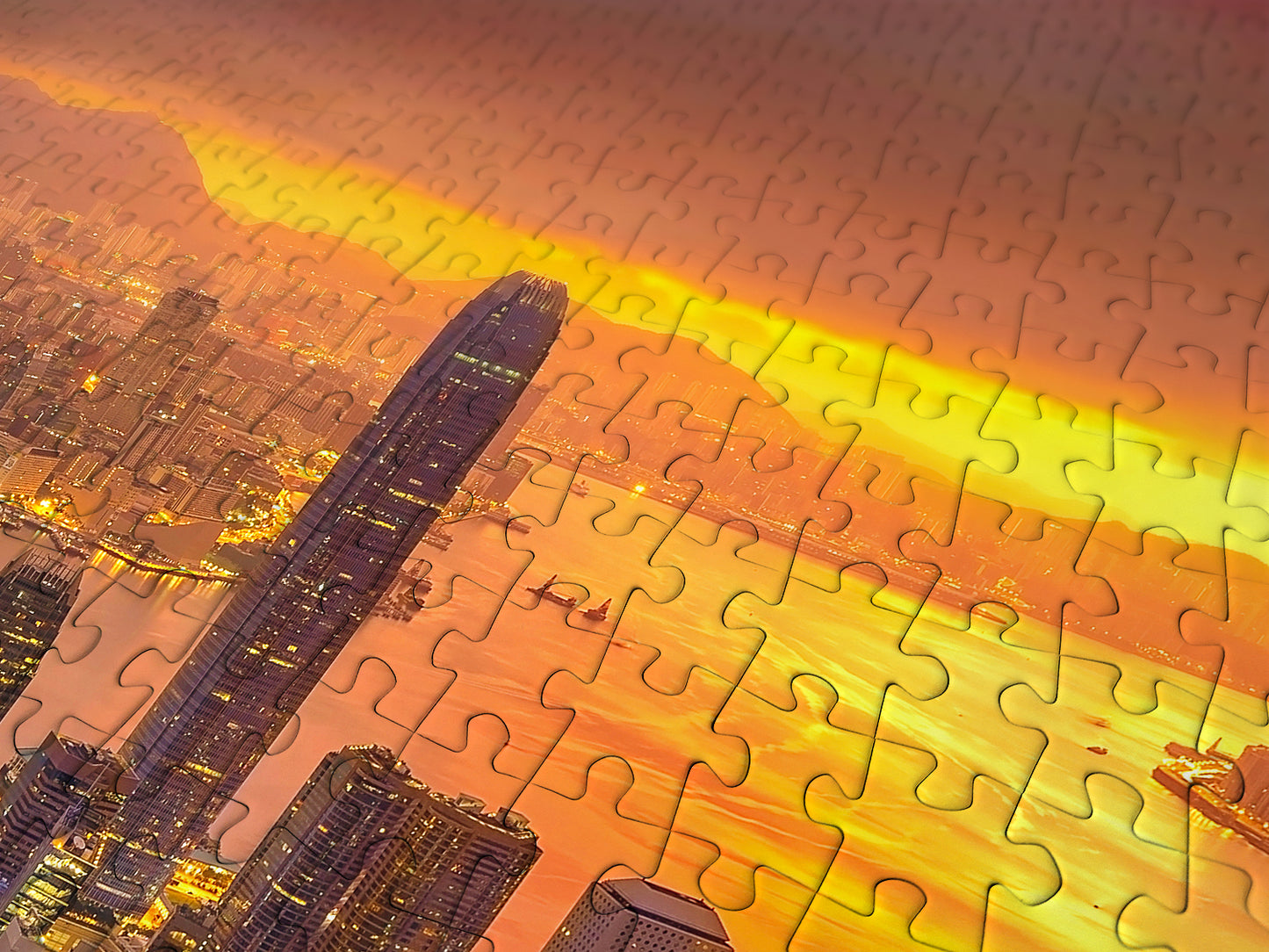 1000 Pieces Jigsaw Puzzle - Hong Kong at Sunrise (1371)