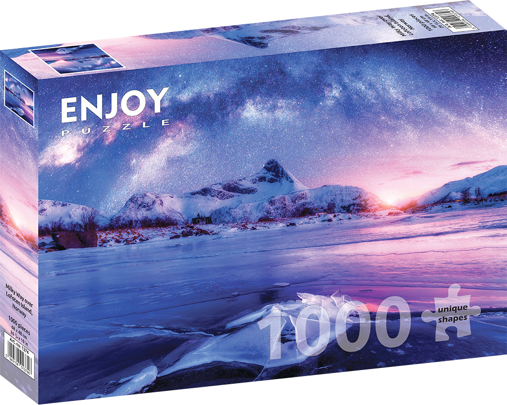 1000 Pieces Jigsaw Puzzle - Milky Way over Lofoten Island (1374)