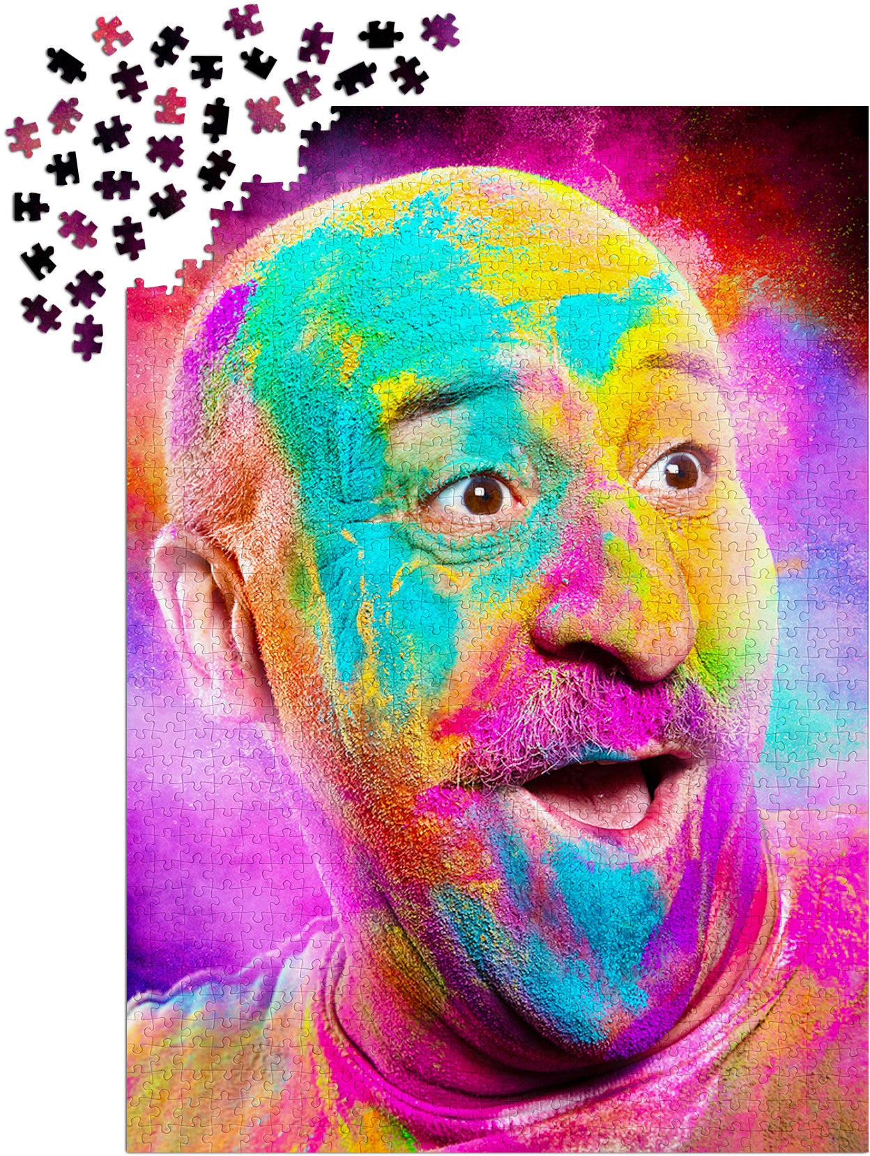 1000 Pieces Jigsaw Puzzle - Bald Man Laughing (1377)