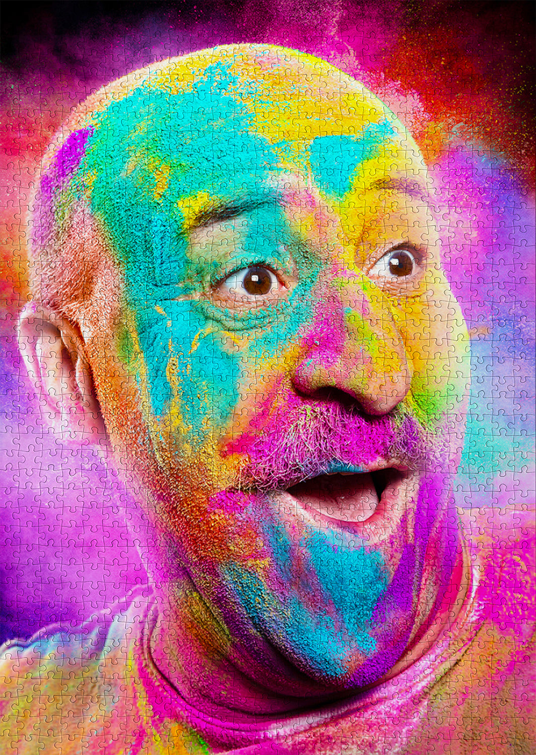 1000 Pieces Jigsaw Puzzle - Bald Man Laughing (1377)