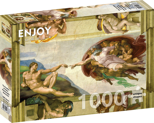 1000 Pieces Jigsaw Puzzle - Michelangelo Buonarroti: The Creation of Adam (1383)
