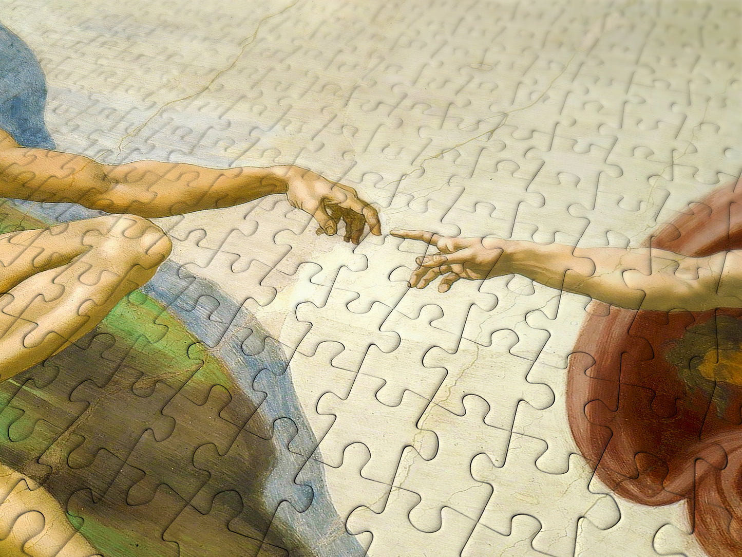1000 Pieces Jigsaw Puzzle - Michelangelo Buonarroti: The Creation of Adam (1383)