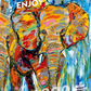 1000 Pieces Jigsaw Puzzle - Colorful Elephant (1413)