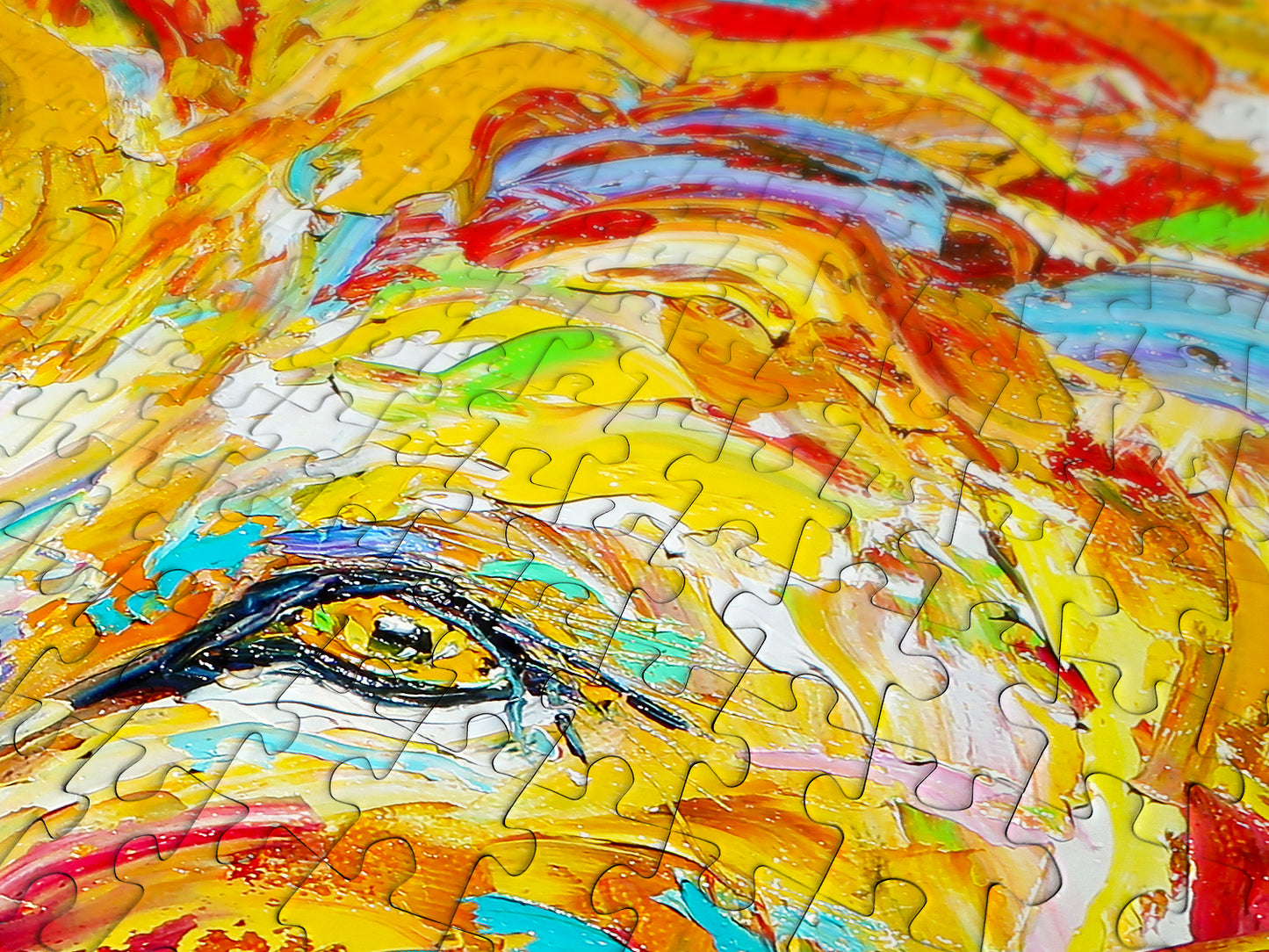 1000 Pieces Jigsaw Puzzle - Colorful Lion (1416)